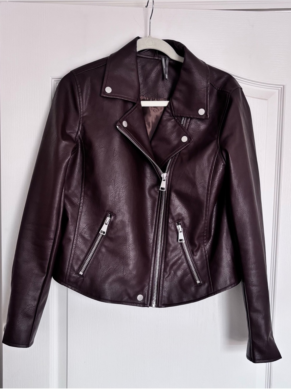 Anthropology Saige Faux Leather Moto Jacket